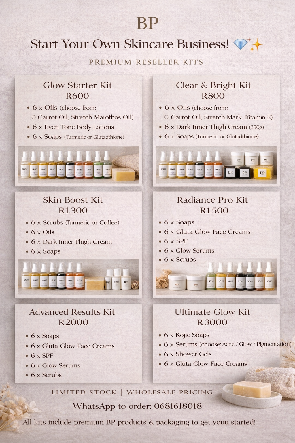 BP Premium Reseller Kits