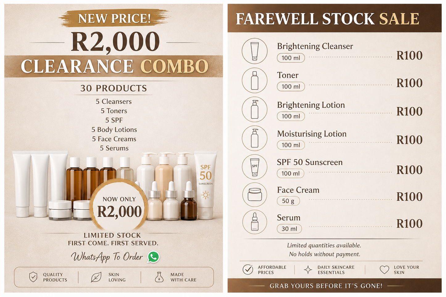Starter Combo Pack - 30 Retail Products
