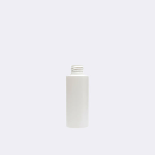100ml Flat Shoulder Bottle – White HDPE